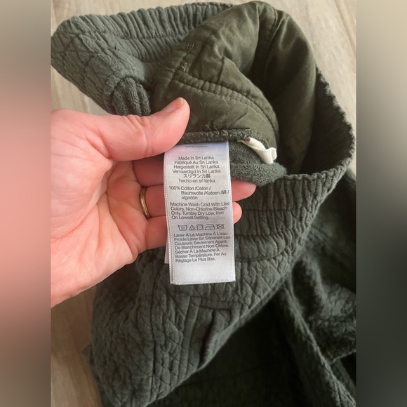 Madewell Women’s Pull-On High-Rise Tapered Pants Diamond Jacquard Dark Forest XS - Picture 6 of 9